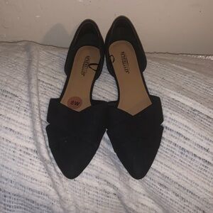 Seychelles Black pointed toe flats Anthropologie